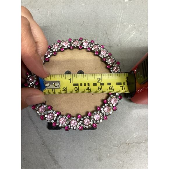 Set Of 2 Small Pink Silver Beaded Photo Frames - Picture 11 of 11